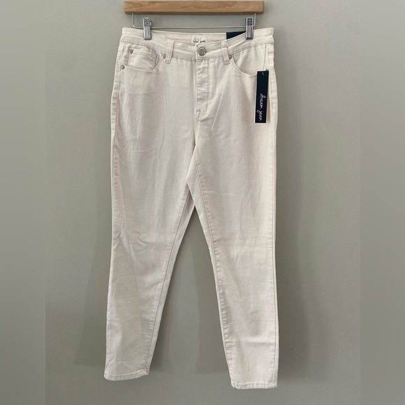 NWT Tribal Hi Rise White Ankle Skinny Jeans - Picture 1 of 3